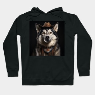 Cowboy Dog - Alaskan Malamute Hoodie